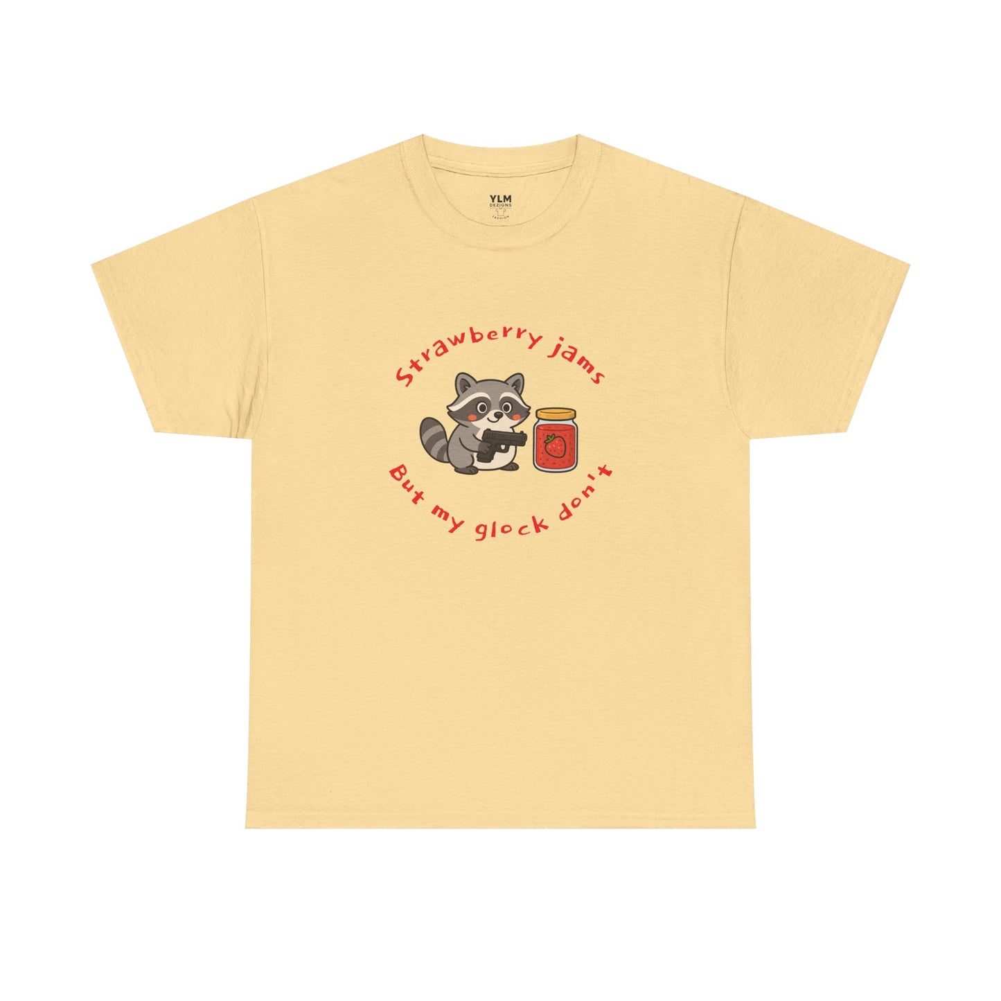 Strawberry Jam Raccoon Unisex Tee