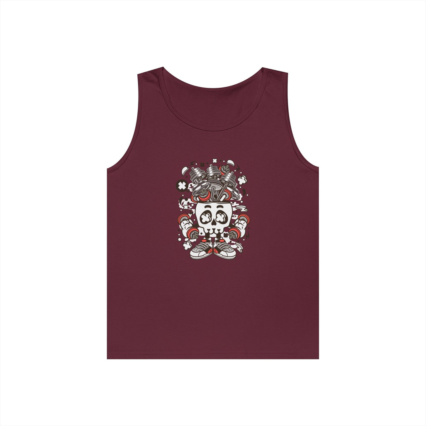 Barbell Skull Head Unisex Tee