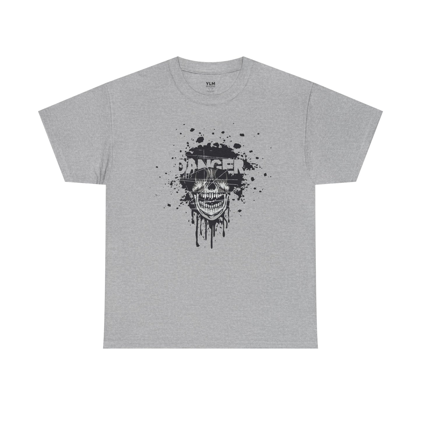 Danger Grunge Skull Unisex Tee