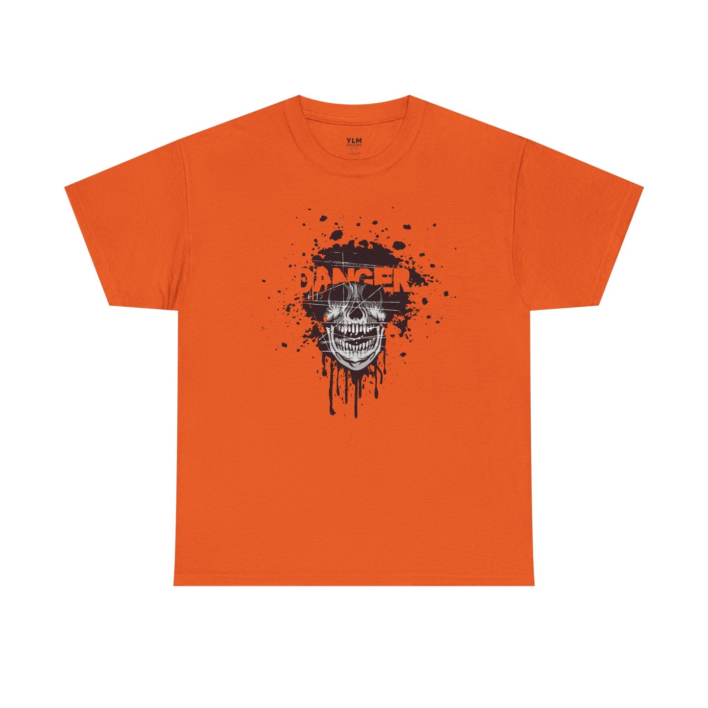 Danger Grunge Skull Unisex Tee
