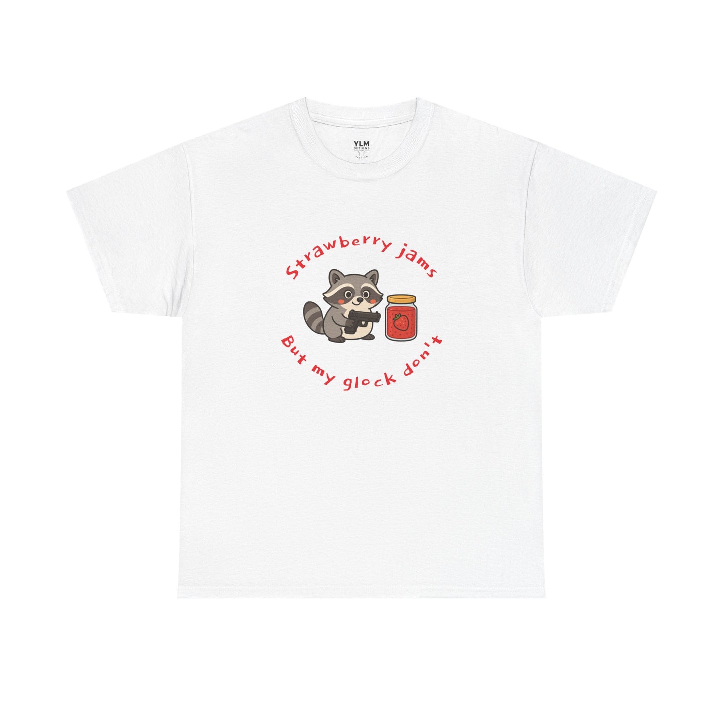Strawberry Jam Raccoon Unisex Tee