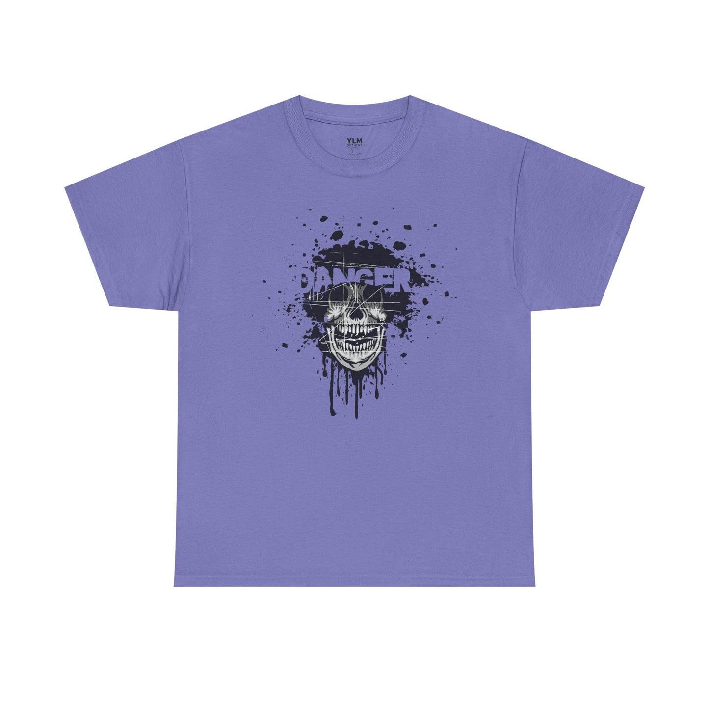Danger Grunge Skull Unisex Tee
