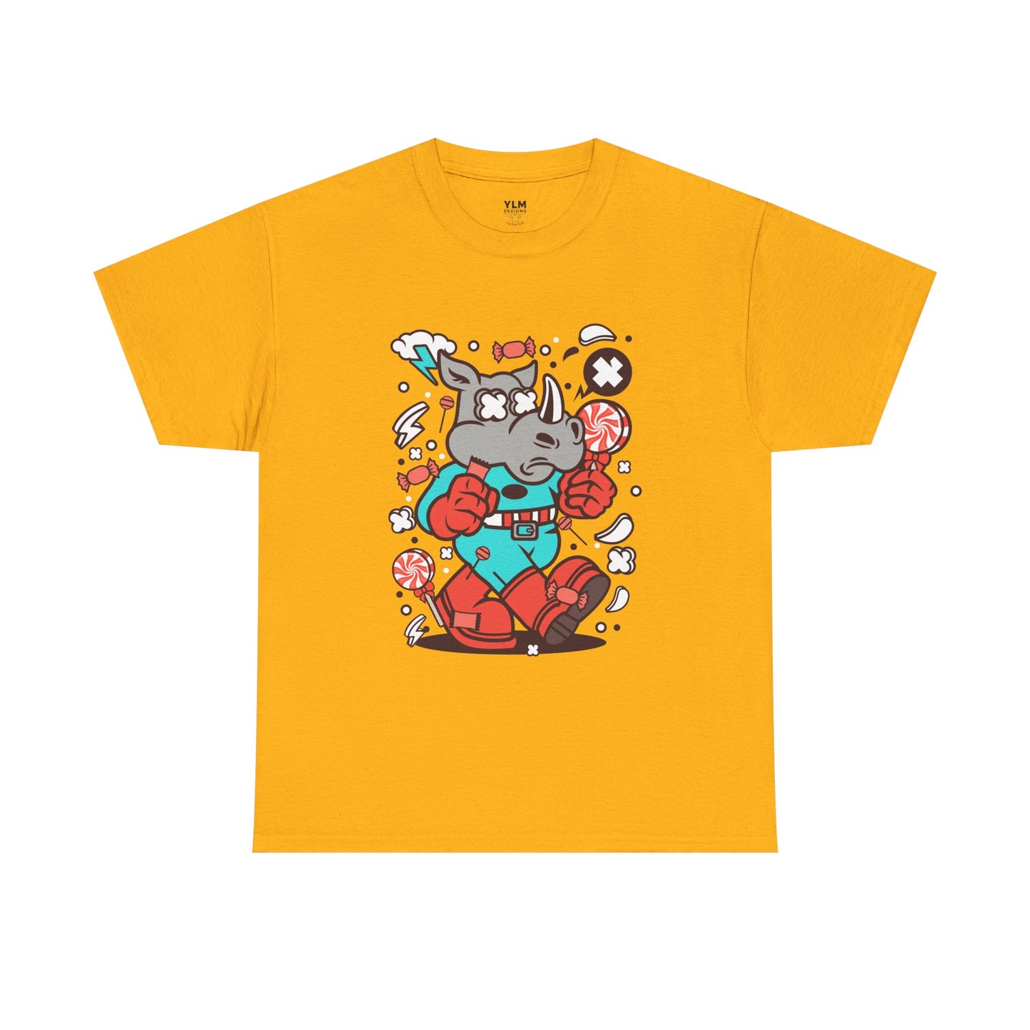 Cartoon Rhino Unisex Tee