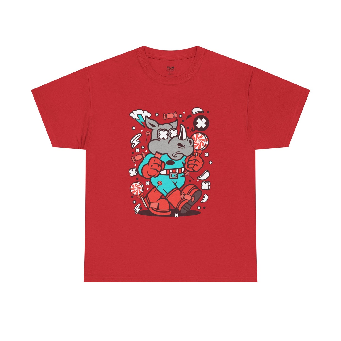 Cartoon Rhino Unisex Tee