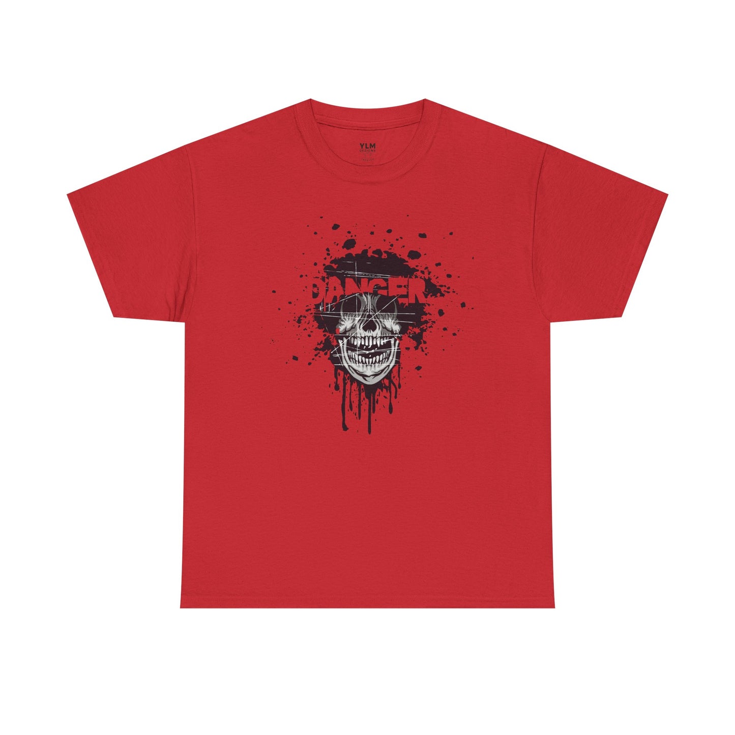 Danger Grunge Skull Unisex Tee
