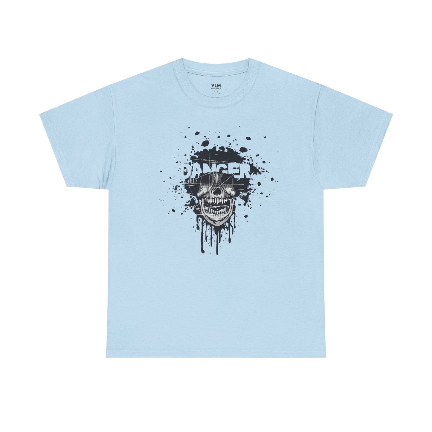 Danger Grunge Skull Unisex Tee