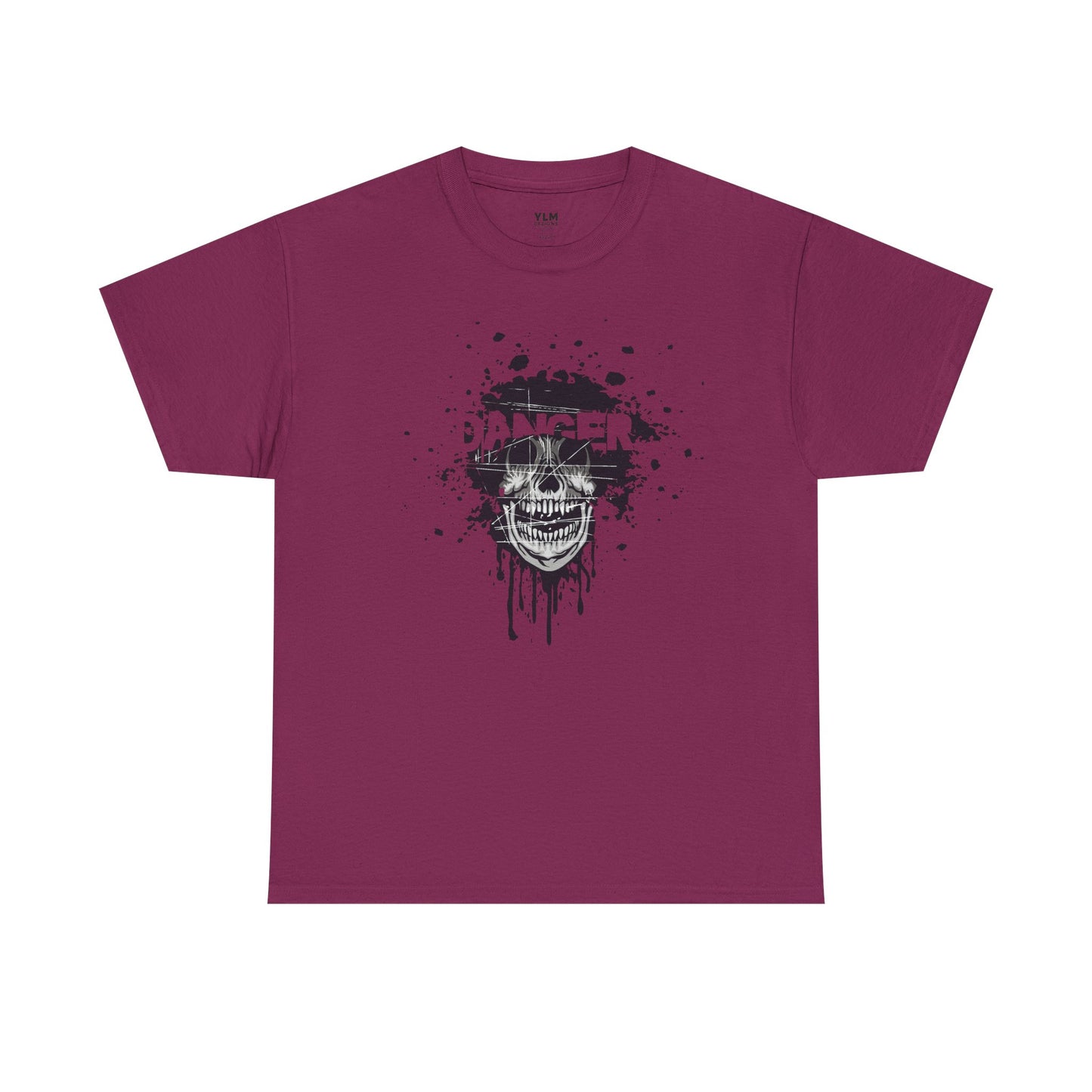 Danger Grunge Skull Unisex Tee