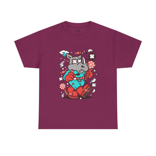 Cartoon Rhino Unisex Tee