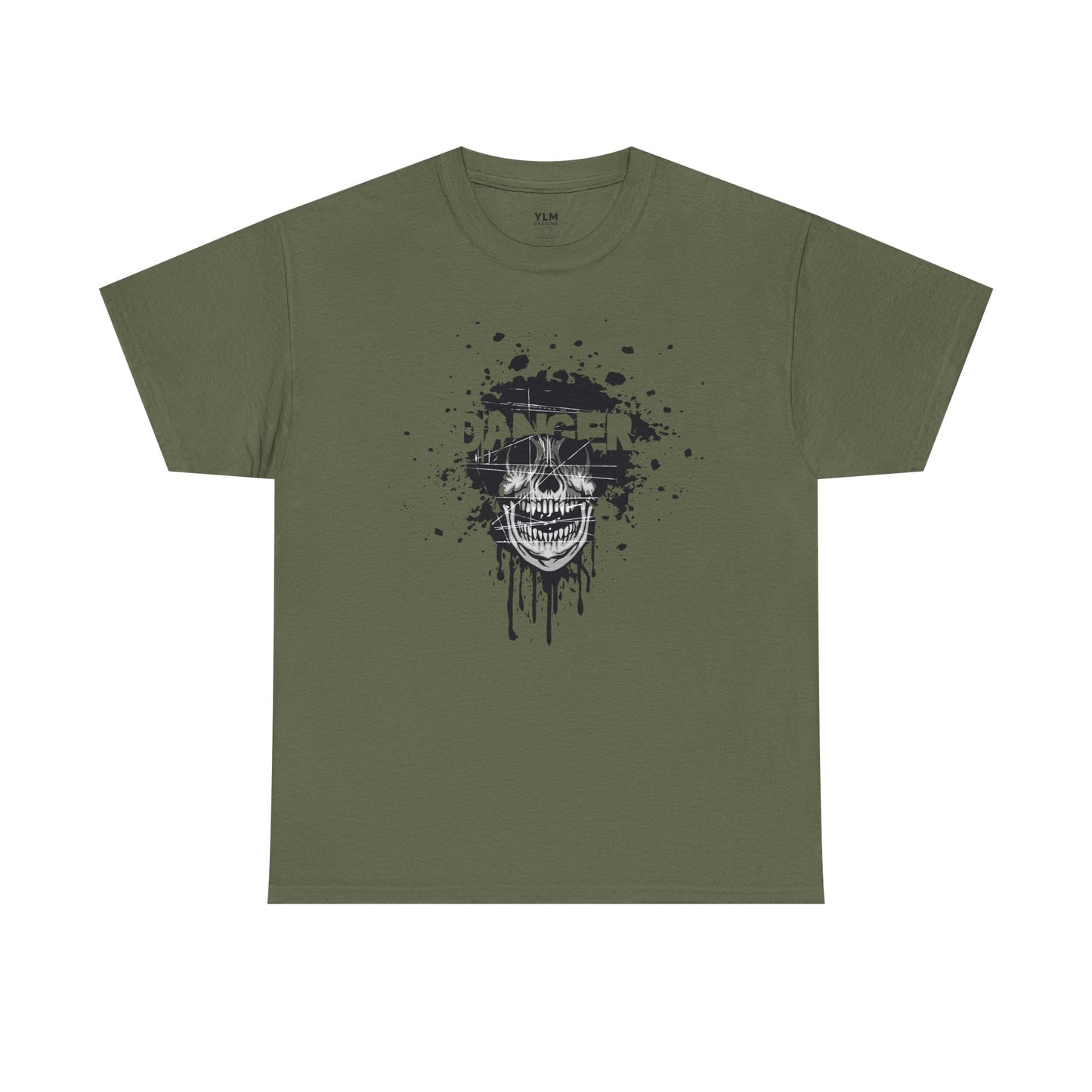 Danger Grunge Skull Unisex Tee