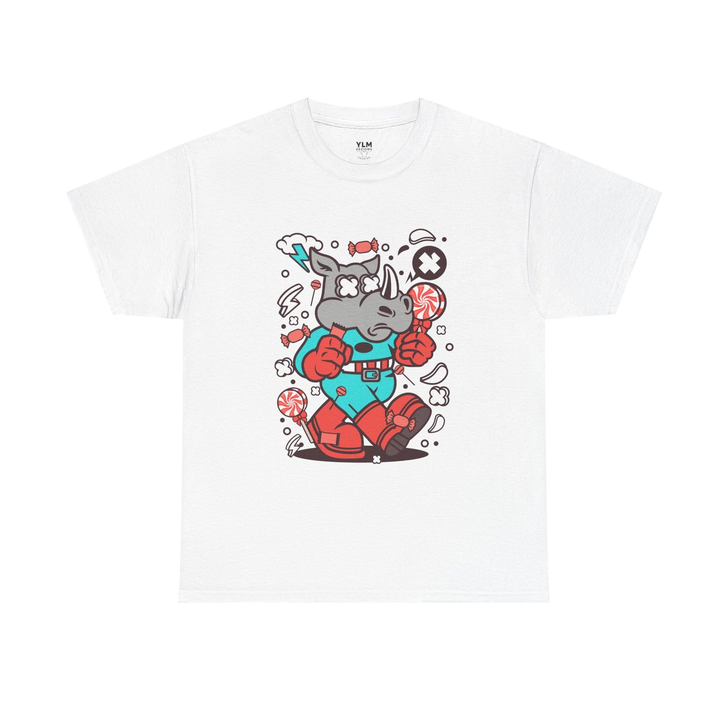 Cartoon Rhino Unisex Tee