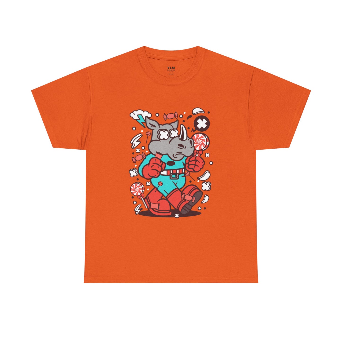 Cartoon Rhino Unisex Tee